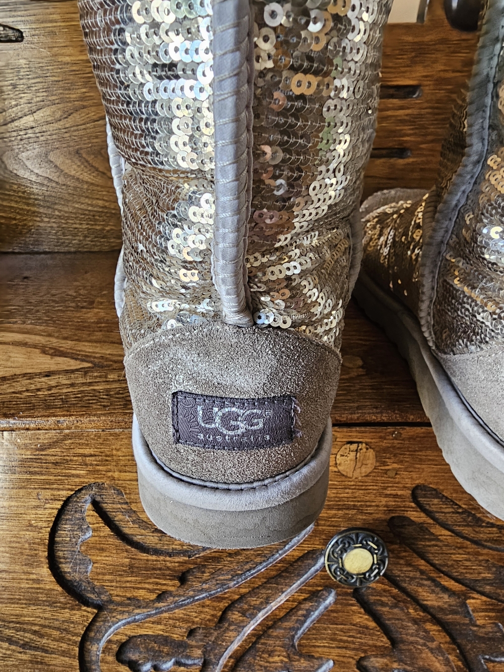 UGG Classic Short Sequined Boots - Picture 6 of 10